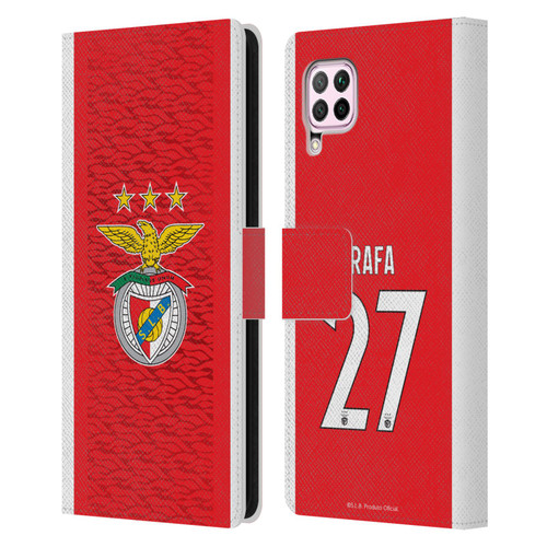 S.L. Benfica 2021/22 Players Home Kit Rafa Silva Leather Book Wallet Case Cover For Huawei Nova 6 SE / P40 Lite