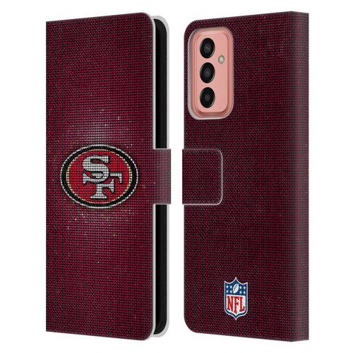 NFL San Francisco 49ers Artwork LED Leather Book Wallet Case Cover For Samsung Galaxy M13 (2022)