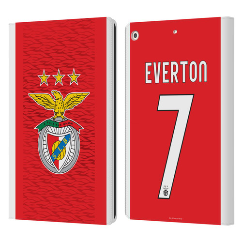 S.L. Benfica 2021/22 Players Home Kit Everton Soares Leather Book Wallet Case Cover For Apple iPad 10.2 2019/2020/2021