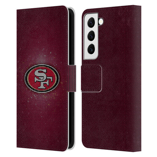 NFL San Francisco 49ers Artwork LED Leather Book Wallet Case Cover For Samsung Galaxy S22 5G