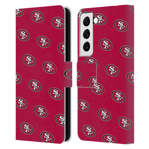 NFL San Francisco 49ers Artwork Patterns Leather Book Wallet Case Cover For Samsung Galaxy S22 5G