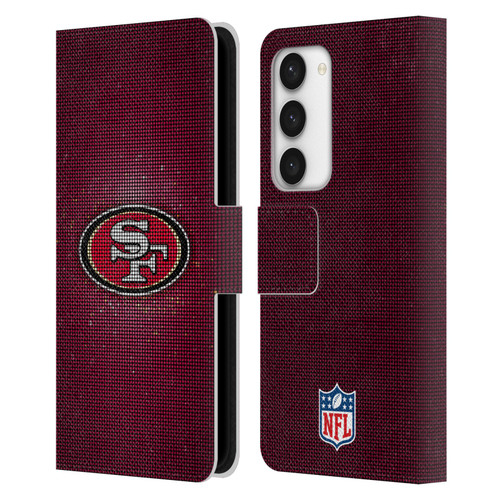 NFL San Francisco 49ers Artwork LED Leather Book Wallet Case Cover For Samsung Galaxy S23 5G