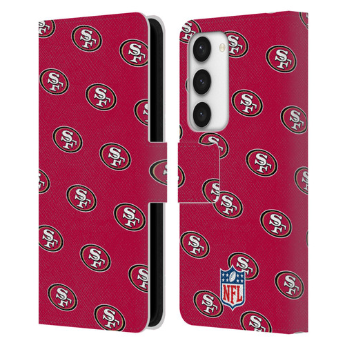 NFL San Francisco 49ers Artwork Patterns Leather Book Wallet Case Cover For Samsung Galaxy S23 5G