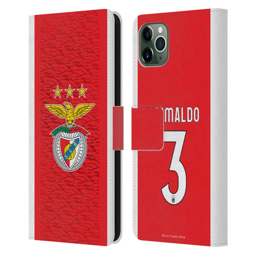 S.L. Benfica 2021/22 Players Home Kit Álex Grimaldo Leather Book Wallet Case Cover For Apple iPhone 11 Pro Max