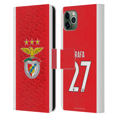 S.L. Benfica 2021/22 Players Home Kit Rafa Silva Leather Book Wallet Case Cover For Apple iPhone 11 Pro Max