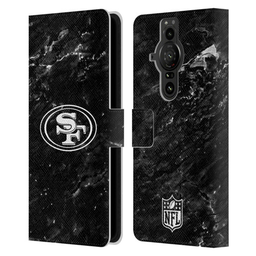 NFL San Francisco 49ers Artwork Marble Leather Book Wallet Case Cover For Sony Xperia Pro-I