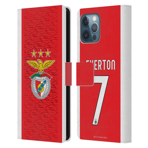 S.L. Benfica 2021/22 Players Home Kit Everton Soares Leather Book Wallet Case Cover For Apple iPhone 12 Pro Max