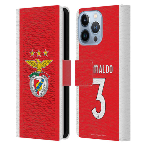 S.L. Benfica 2021/22 Players Home Kit Álex Grimaldo Leather Book Wallet Case Cover For Apple iPhone 13 Pro