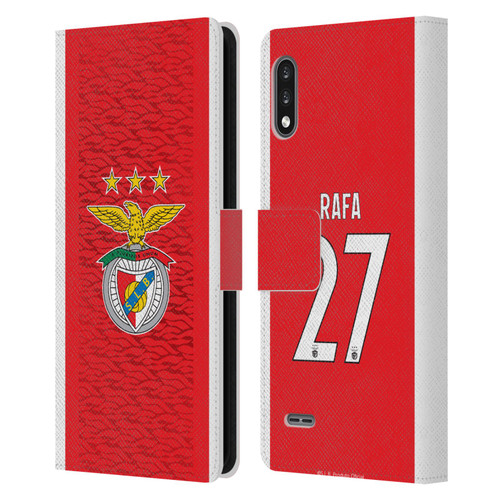 S.L. Benfica 2021/22 Players Home Kit Rafa Silva Leather Book Wallet Case Cover For LG K22