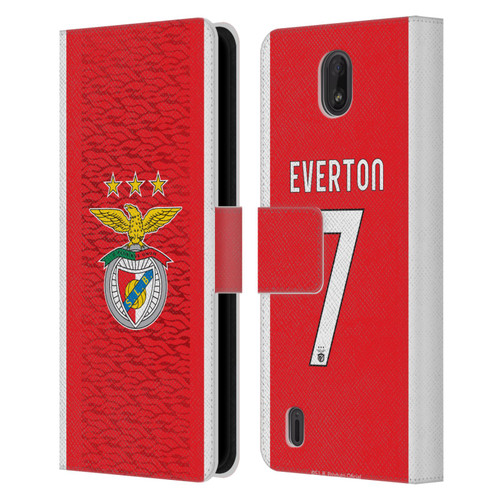 S.L. Benfica 2021/22 Players Home Kit Everton Soares Leather Book Wallet Case Cover For Nokia C01 Plus/C1 2nd Edition