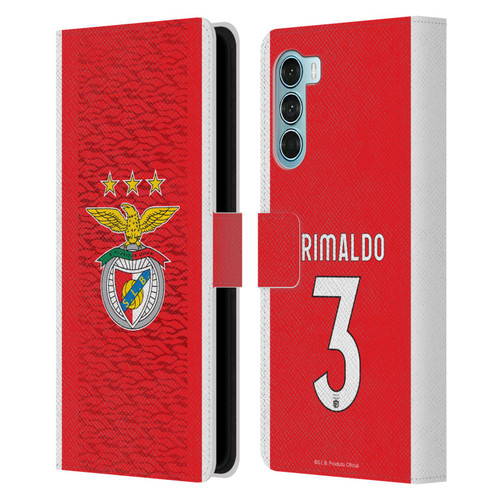 S.L. Benfica 2021/22 Players Home Kit Álex Grimaldo Leather Book Wallet Case Cover For Motorola Edge S30 / Moto G200 5G