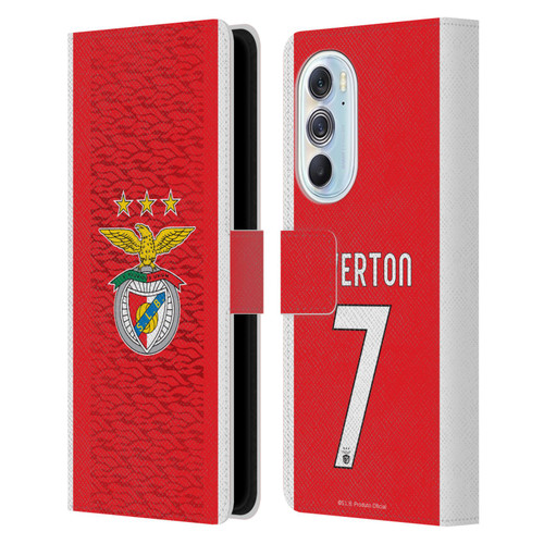 S.L. Benfica 2021/22 Players Home Kit Everton Soares Leather Book Wallet Case Cover For Motorola Edge X30
