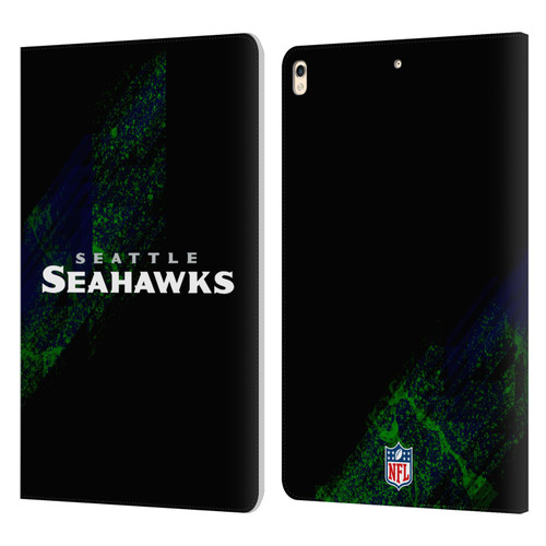 NFL Seattle Seahawks Logo Blur Leather Book Wallet Case Cover For Apple iPad Pro 10.5 (2017)