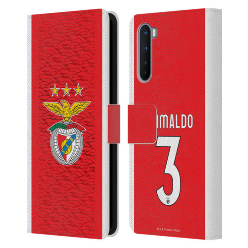 S.L. Benfica 2021/22 Players Home Kit Álex Grimaldo Leather Book Wallet Case Cover For OnePlus Nord 5G