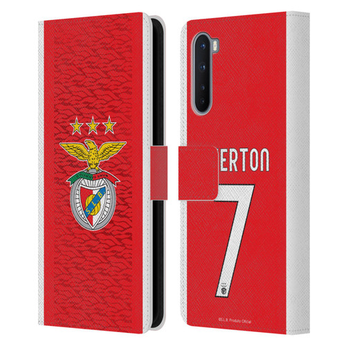 S.L. Benfica 2021/22 Players Home Kit Everton Soares Leather Book Wallet Case Cover For OnePlus Nord 5G