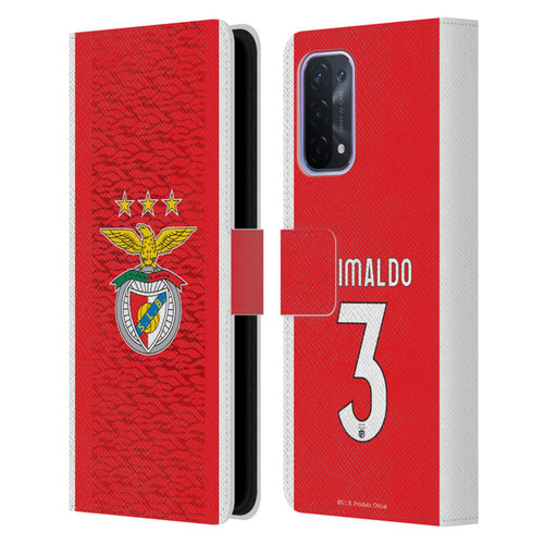 S.L. Benfica 2021/22 Players Home Kit Álex Grimaldo Leather Book Wallet Case Cover For OPPO A54 5G