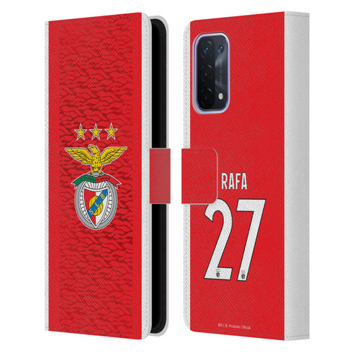 S.L. Benfica 2021/22 Players Home Kit Rafa Silva Leather Book Wallet Case Cover For OPPO A54 5G