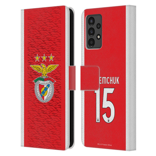 S.L. Benfica 2021/22 Players Home Kit Roman Yaremchuk Leather Book Wallet Case Cover For Samsung Galaxy A13 (2022)