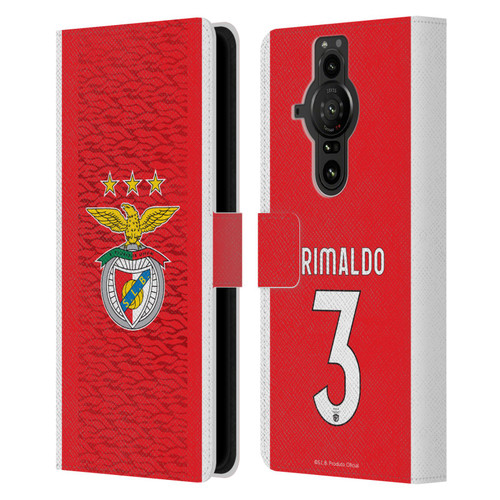 S.L. Benfica 2021/22 Players Home Kit Álex Grimaldo Leather Book Wallet Case Cover For Sony Xperia Pro-I