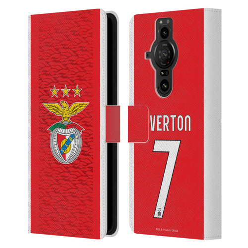 S.L. Benfica 2021/22 Players Home Kit Everton Soares Leather Book Wallet Case Cover For Sony Xperia Pro-I