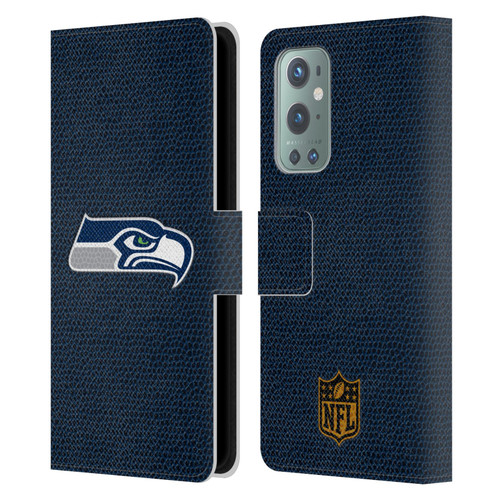 NFL Seattle Seahawks Logo Football Leather Book Wallet Case Cover For OnePlus 9