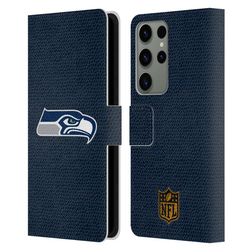 NFL Seattle Seahawks Logo Football Leather Book Wallet Case Cover For Samsung Galaxy S23 Ultra 5G