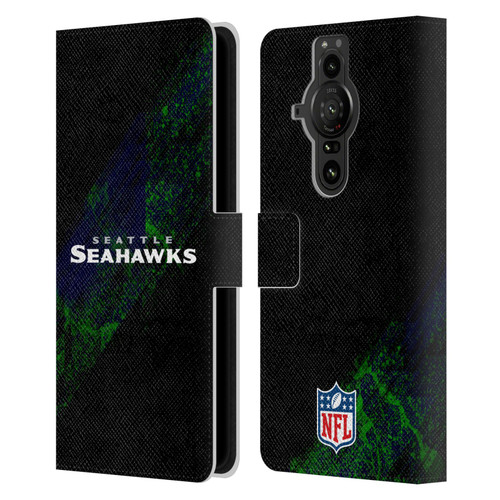 NFL Seattle Seahawks Logo Blur Leather Book Wallet Case Cover For Sony Xperia Pro-I