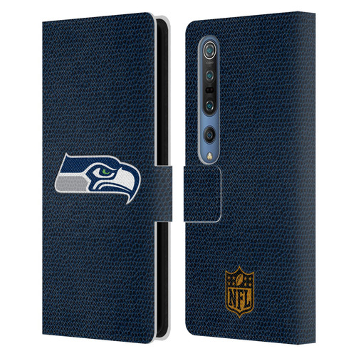 NFL Seattle Seahawks Logo Football Leather Book Wallet Case Cover For Xiaomi Mi 10 5G / Mi 10 Pro 5G