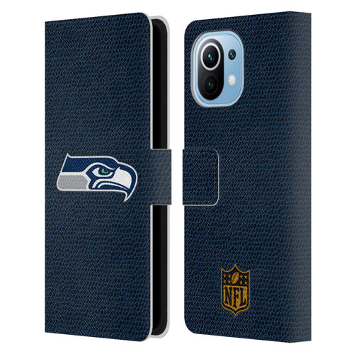 NFL Seattle Seahawks Logo Football Leather Book Wallet Case Cover For Xiaomi Mi 11