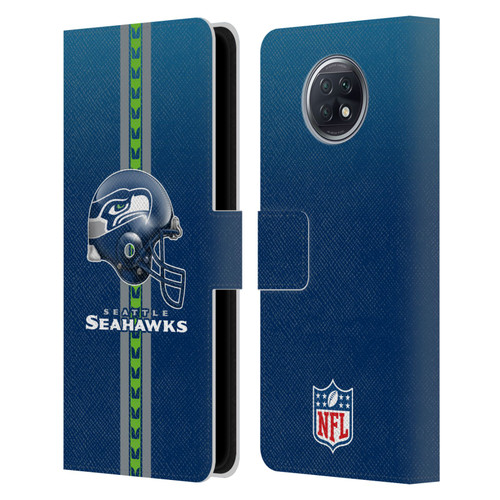 NFL Seattle Seahawks Logo Helmet Leather Book Wallet Case Cover For Xiaomi Redmi Note 9T 5G