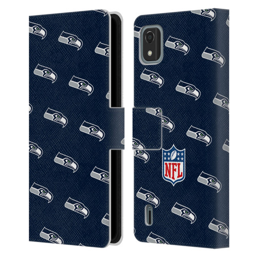 NFL Seattle Seahawks Artwork Patterns Leather Book Wallet Case Cover For Nokia C2 2nd Edition