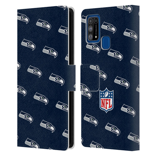 NFL Seattle Seahawks Artwork Patterns Leather Book Wallet Case Cover For Samsung Galaxy M31 (2020)
