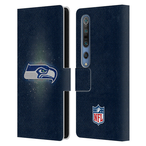 NFL Seattle Seahawks Artwork LED Leather Book Wallet Case Cover For Xiaomi Mi 10 5G / Mi 10 Pro 5G