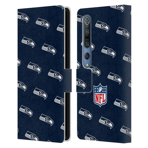 NFL Seattle Seahawks Artwork Patterns Leather Book Wallet Case Cover For Xiaomi Mi 10 5G / Mi 10 Pro 5G