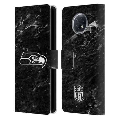 NFL Seattle Seahawks Artwork Marble Leather Book Wallet Case Cover For Xiaomi Redmi Note 9T 5G