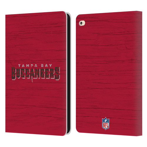 NFL Tampa Bay Buccaneers Logo Distressed Look Leather Book Wallet Case Cover For Apple iPad Air 2 (2014)