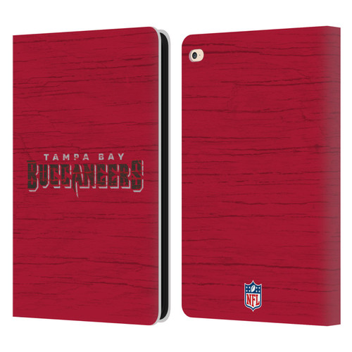 NFL Tampa Bay Buccaneers Logo Distressed Look Leather Book Wallet Case Cover For Apple iPad Air 2 (2014)