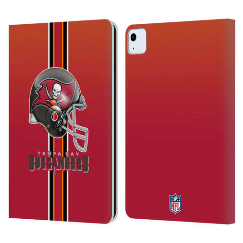 NFL Tampa Bay Buccaneers Logo Helmet Leather Book Wallet Case Cover For Apple iPad Air 11 2020/2022/2024/2025