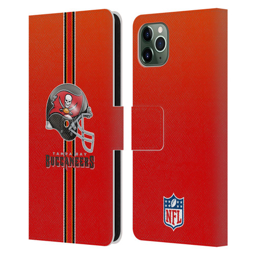 NFL Tampa Bay Buccaneers Logo Helmet Leather Book Wallet Case Cover For Apple iPhone 11 Pro Max