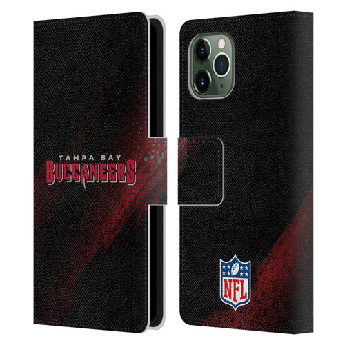 NFL Tampa Bay Buccaneers Logo Blur Leather Book Wallet Case Cover For Apple iPhone 11 Pro