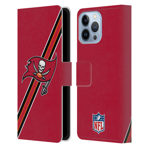 NFL Tampa Bay Buccaneers Logo Stripes Leather Book Wallet Case Cover For Apple iPhone 13 Pro Max