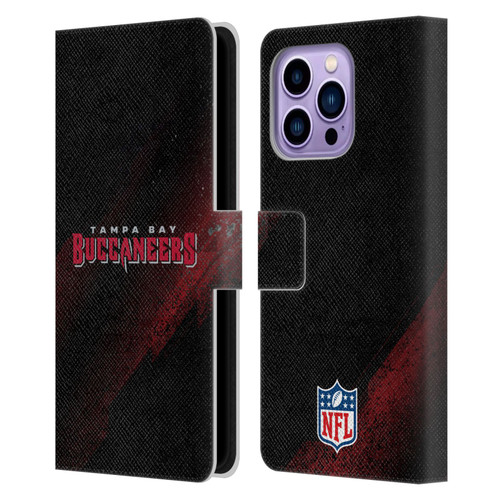 NFL Tampa Bay Buccaneers Logo Blur Leather Book Wallet Case Cover For Apple iPhone 14 Pro Max