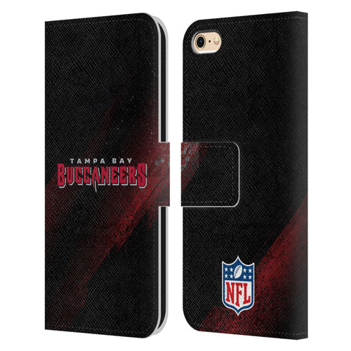 NFL Tampa Bay Buccaneers Logo Blur Leather Book Wallet Case Cover For Apple iPhone 6 / iPhone 6s