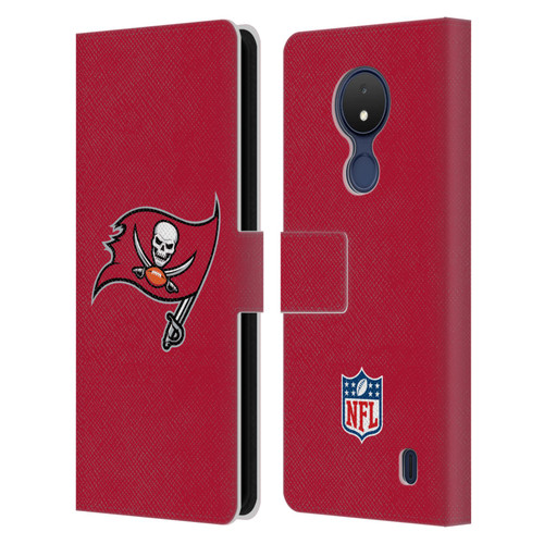 NFL Tampa Bay Buccaneers Logo Plain Leather Book Wallet Case Cover For Nokia C21