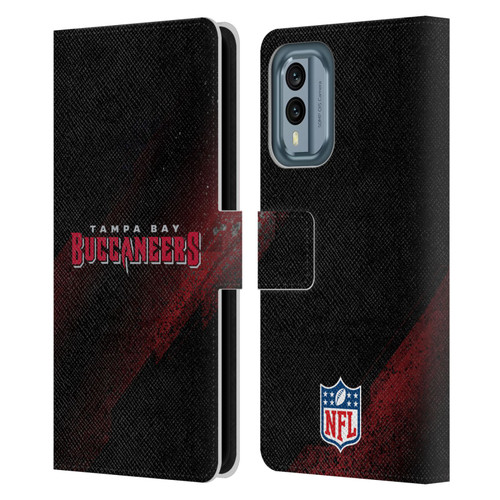 NFL Tampa Bay Buccaneers Logo Blur Leather Book Wallet Case Cover For Nokia X30