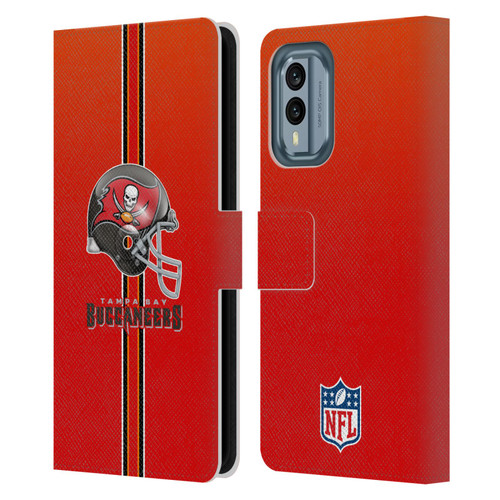 NFL Tampa Bay Buccaneers Logo Helmet Leather Book Wallet Case Cover For Nokia X30