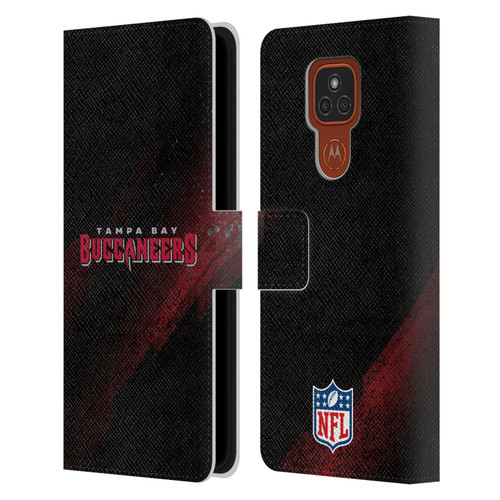 NFL Tampa Bay Buccaneers Logo Blur Leather Book Wallet Case Cover For Motorola Moto E7 Plus