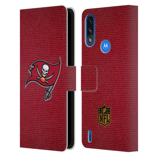 NFL Tampa Bay Buccaneers Logo Football Leather Book Wallet Case Cover For Motorola Moto E7 Power / Moto E7i Power
