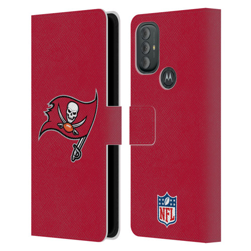 NFL Tampa Bay Buccaneers Logo Plain Leather Book Wallet Case Cover For Motorola Moto G10 / Moto G20 / Moto G30