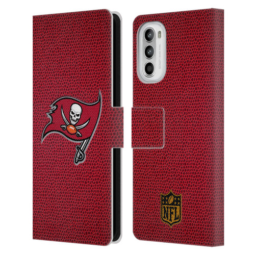 NFL Tampa Bay Buccaneers Logo Football Leather Book Wallet Case Cover For Motorola Moto G52